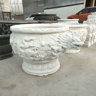 石雕花盆的栽培