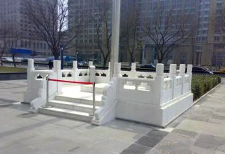 國(guó)旗臺(tái)俯視圖