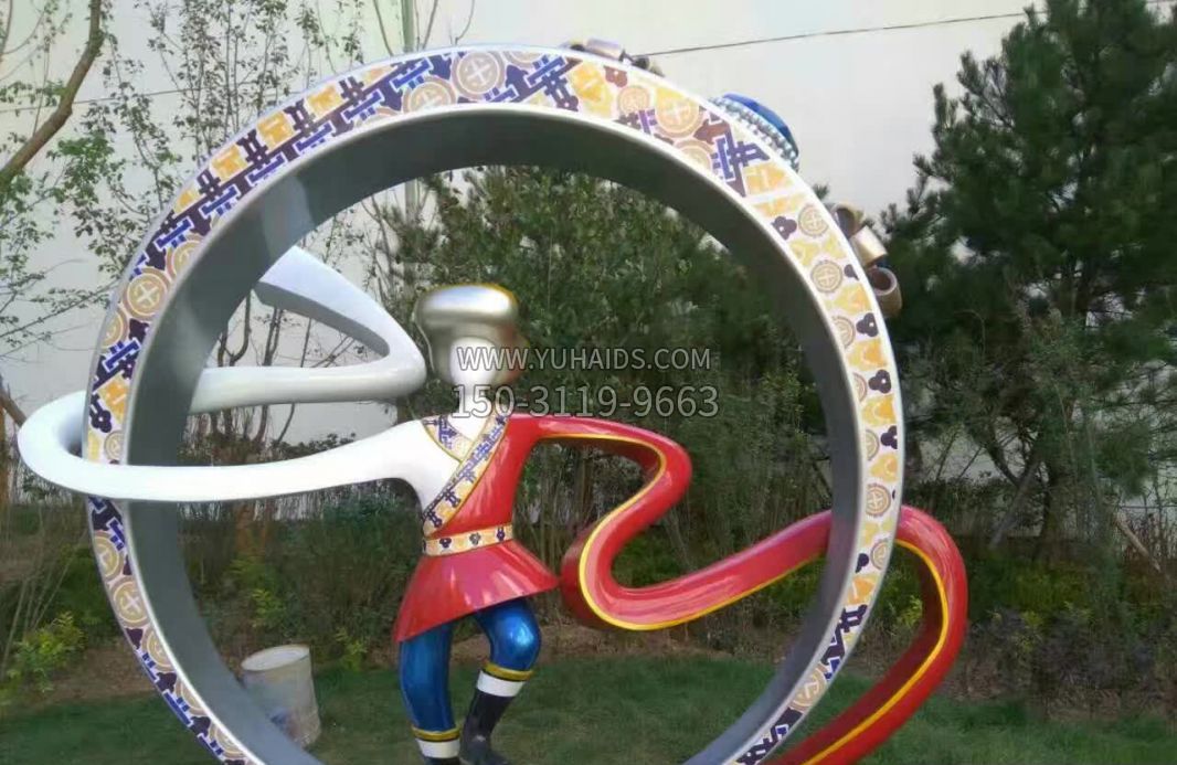 園林不銹鋼少數民族景觀雕塑