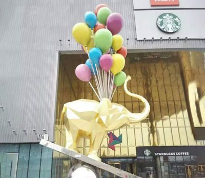 創意抽象氣球小狗室內景觀雕塑有什么寓意？