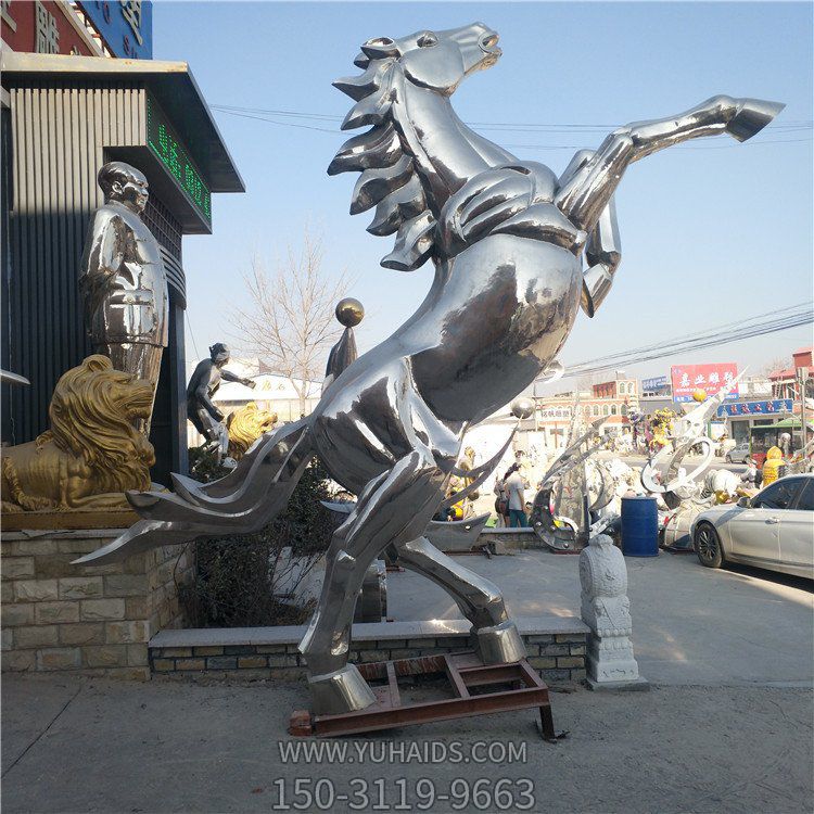 園林大型不銹鋼動(dòng)物景觀(guān)城市地標(biāo)擺件雕塑