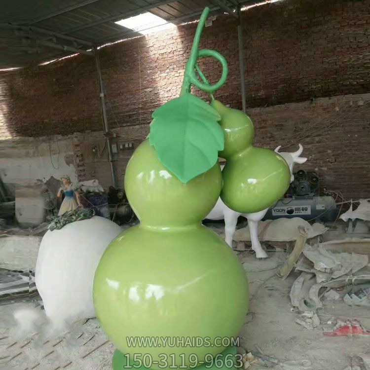 玻璃鋼仿真創(chuàng)意戶(hù)外大型葫蘆景觀雕塑