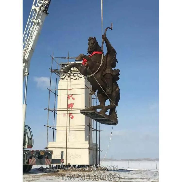 創意騎馬射箭人物景觀雕塑裝飾工程 大型城市標志廣場 擺件