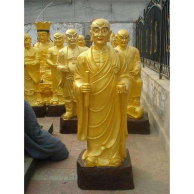  廠(chǎng)家直供銅佛像寺廟佛像十八羅漢雕塑