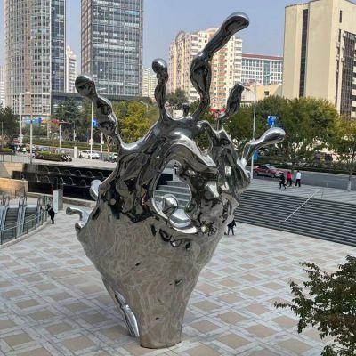 海浪浪花擺件，城市街道創意雕塑