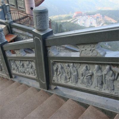 青石石雕園林大型浮雕人物戶(hù)外圍欄