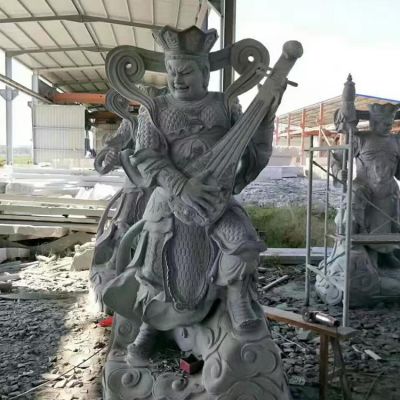天然石材青石浮雕四大天王佛像景區寺院供奉石像