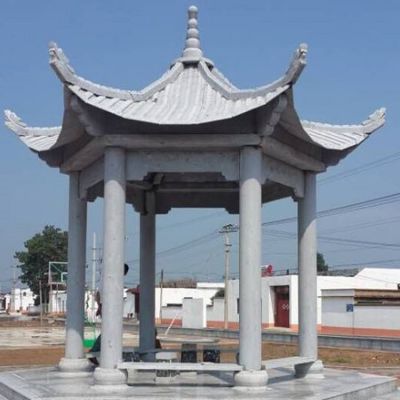 戶外大型中式六角涼亭雕塑