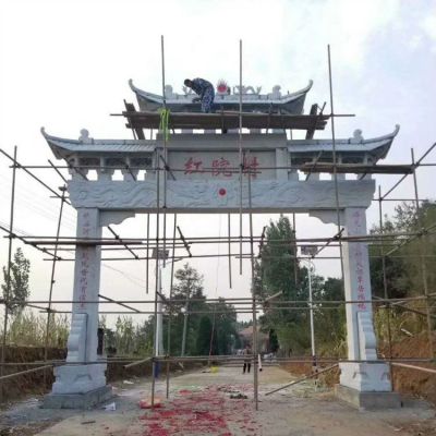 園林景區大型戶外村口牌坊