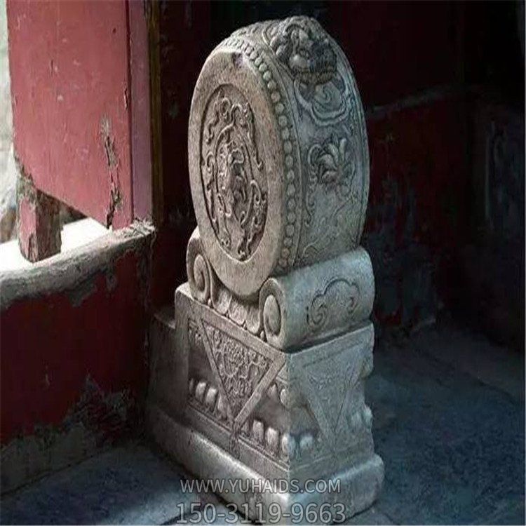 古建園林做舊抱鼓石 中式傳統門鼓石擺件 雕塑