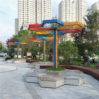 鐵藝亭子，廣場休息亭