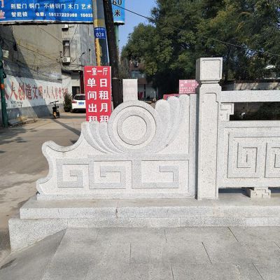 大理石石雕戶(hù)外園林景觀欄桿欄板雕塑