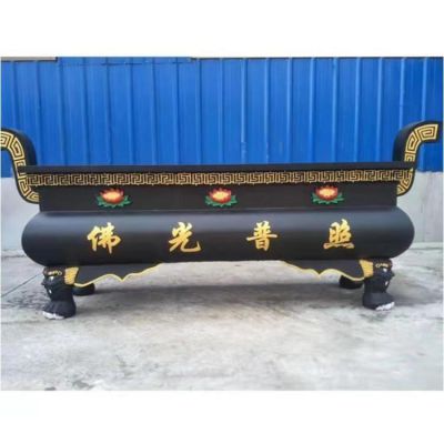 寺廟長(zhǎng)方形祈福納福上香銅香爐