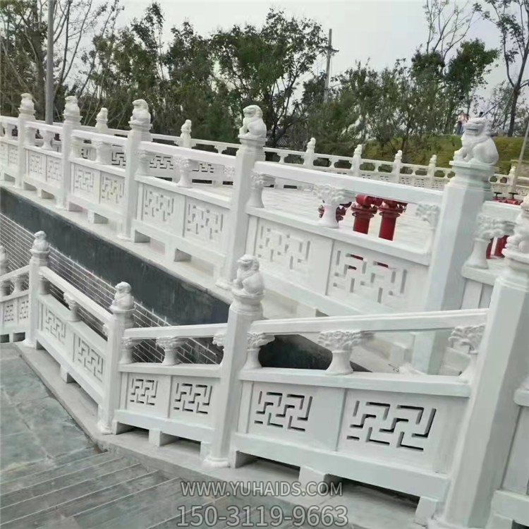 景區廣場大理石雕刻石欄桿欄板雕塑