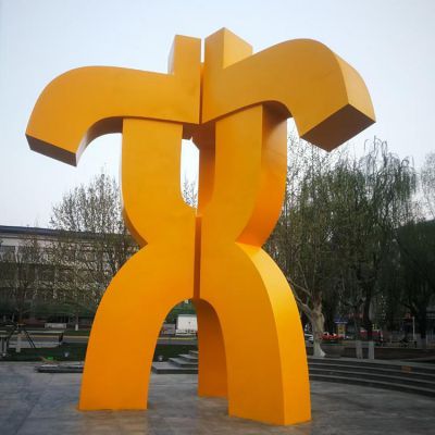 廣場不銹鋼奉獻(xiàn)標(biāo)志雕塑有什么寓意？