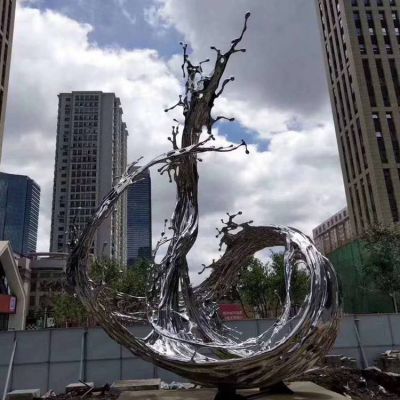 詳解不銹鋼小區藝術景觀黨建雕塑的制作工藝