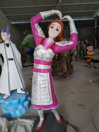 殷夫人玻璃鋼雕塑