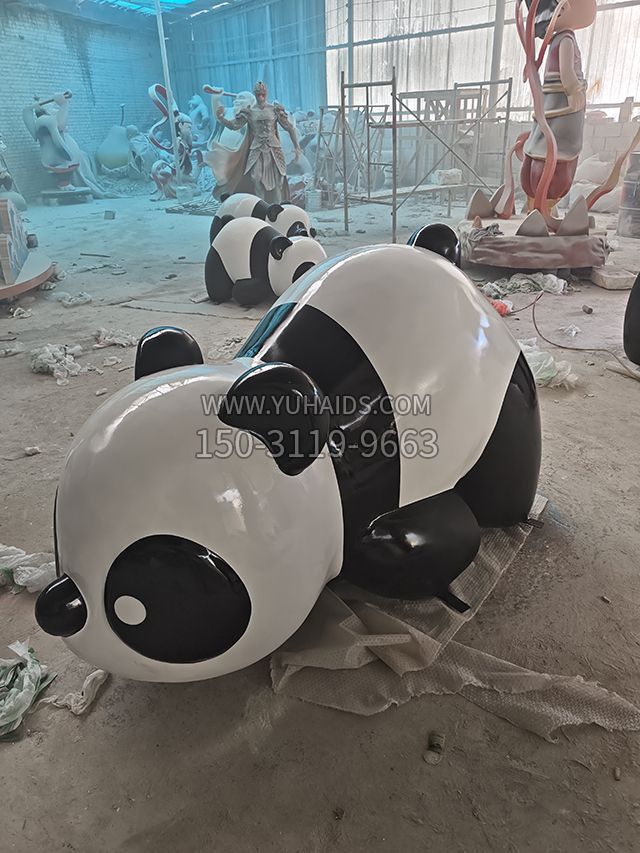 泡沫熊貓雕塑