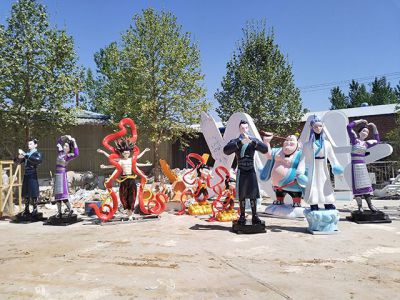 哪吒系列玻璃鋼動(dòng)漫人物雕塑